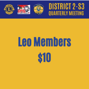 Registration for Leo Members