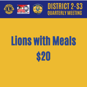 Registration for Lions with Meals